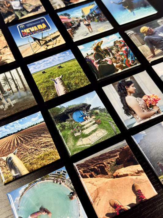 2x2 Custom Photo Magnets | Set of 9